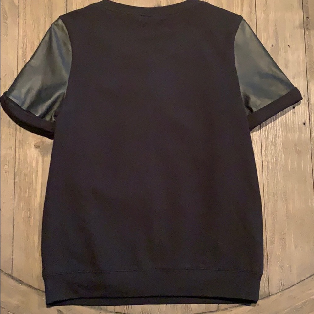Halogen Mixed Modal Leather Top - Picture 2 of 5